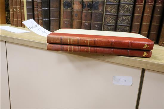 Golden Cockerel Press - Lawrence, Thomas Edward - Crusader Castles, one of 1000, 2 vols, original half